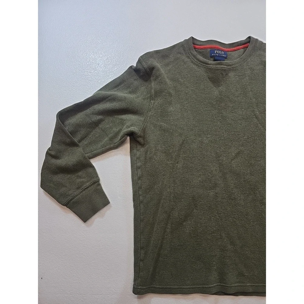 Polo Ralph Lauren Sweater Men's Large Crewneck Pullover Green